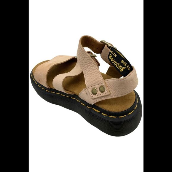 Dr. Martens Women\'s Gryphon Quad Wedge Sandal Powder Pink - Medium